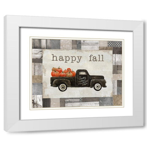 Spooky Hollow Farm White Modern Wood Framed Art Print with Double Matting by Brooks, Donna