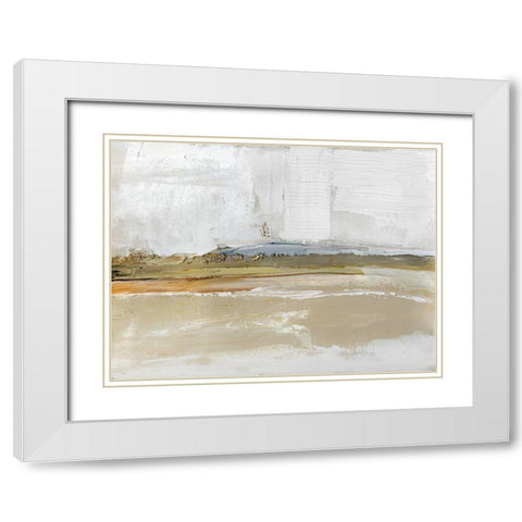 Golden Hour White Modern Wood Framed Art Print with Double Matting by Swatland, Sally