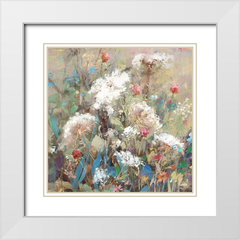 Queen Anns Garden White Modern Wood Framed Art Print with Double Matting by Swatland, Katie