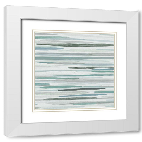 Wind and Water I White Modern Wood Framed Art Print with Double Matting by Jill, Susan