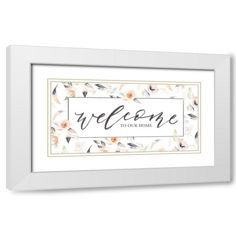 Welcome to Our White Modern Wood Framed Art Print with Double Matting by Brockmon, Kristen