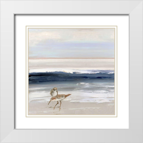 Beachcombing I White Modern Wood Framed Art Print with Double Matting by Swatland, Sally