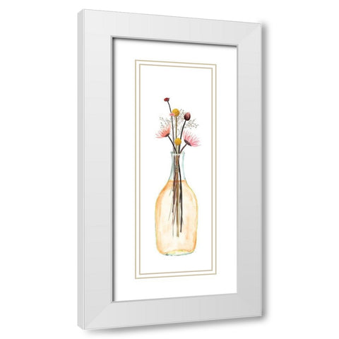 Picked Some Flowers II White Modern Wood Framed Art Print with Double Matting by Jill, Susan