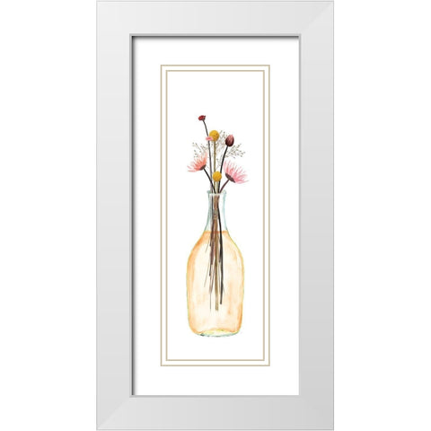 Picked Some Flowers II White Modern Wood Framed Art Print with Double Matting by Jill, Susan