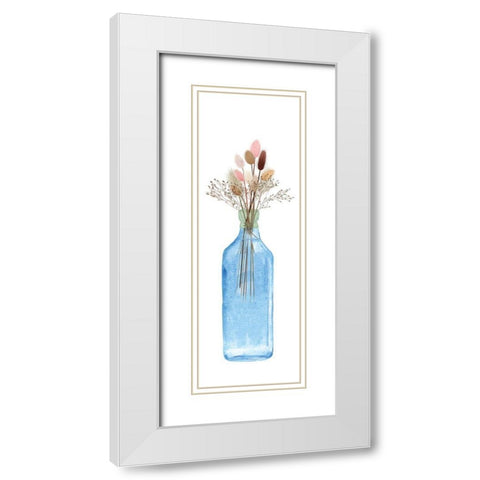 Picked Some Flowers III White Modern Wood Framed Art Print with Double Matting by Jill, Susan