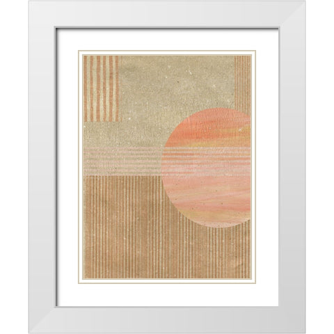 Adobe Sunrise II White Modern Wood Framed Art Print with Double Matting by Jill, Susan