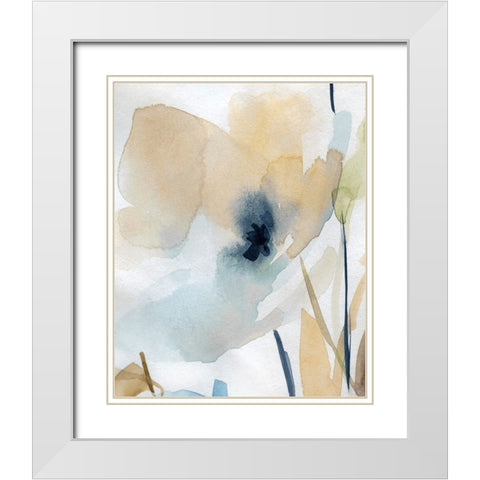 Blooming Wash II White Modern Wood Framed Art Print with Double Matting by Robinson, Carol