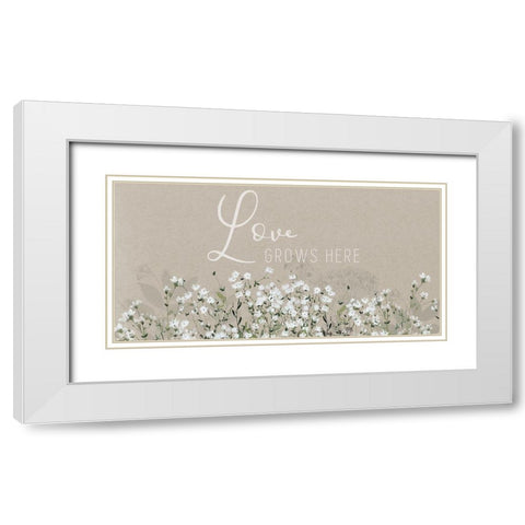 Bouquet of Love White Modern Wood Framed Art Print with Double Matting by Finn, Livi