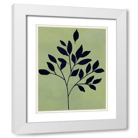 Earthly Botanical I White Modern Wood Framed Art Print with Double Matting by Jill, Susan