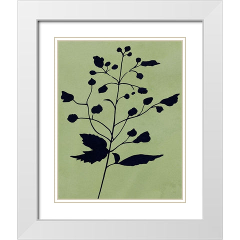 Earthly Botanical II White Modern Wood Framed Art Print with Double Matting by Jill, Susan