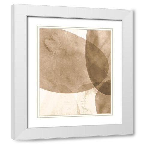 Neutral Object I White Modern Wood Framed Art Print with Double Matting by Robinson, Carol