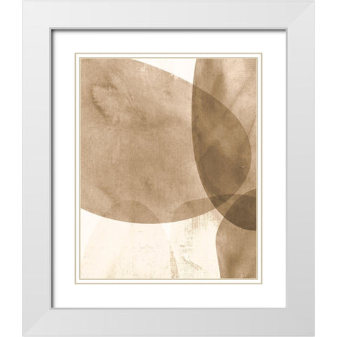 Neutral Object I White Modern Wood Framed Art Print with Double Matting by Robinson, Carol