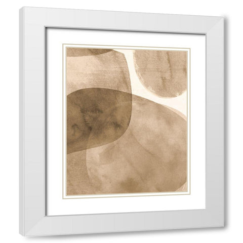 Neutral Object II White Modern Wood Framed Art Print with Double Matting by Robinson, Carol