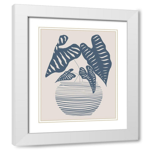 Wired in Monochrome I White Modern Wood Framed Art Print with Double Matting by Santiago, Daniela