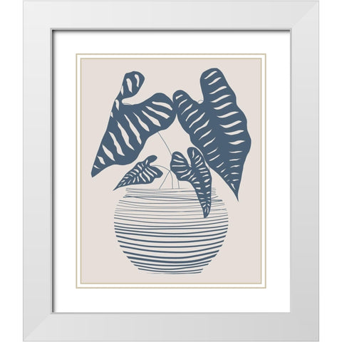 Wired in Monochrome I White Modern Wood Framed Art Print with Double Matting by Santiago, Daniela