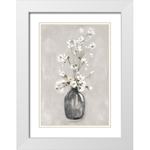Cottage Spring I White Modern Wood Framed Art Print with Double Matting by Swatland, Sally