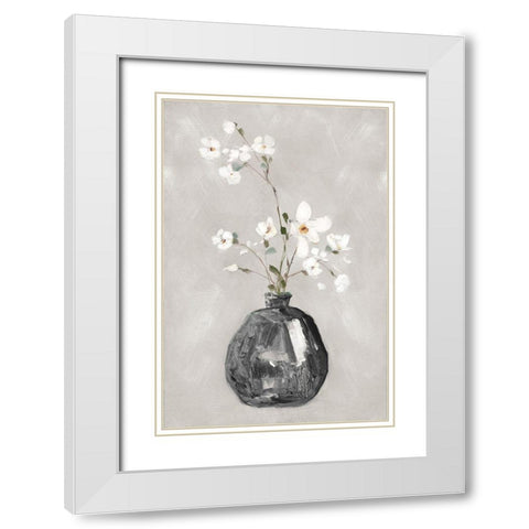 Cottage Spring II White Modern Wood Framed Art Print with Double Matting by Swatland, Sally