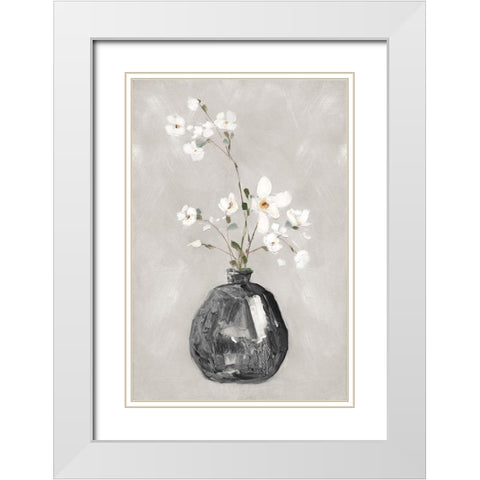 Cottage Spring II White Modern Wood Framed Art Print with Double Matting by Swatland, Sally