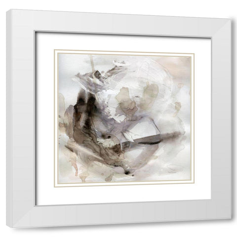 State of Suspension White Modern Wood Framed Art Print with Double Matting by Robinson, Carol