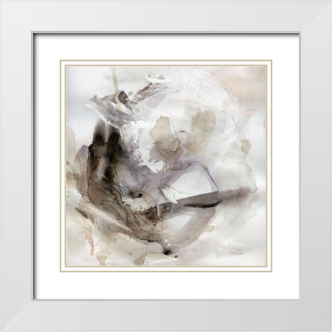 State of Suspension White Modern Wood Framed Art Print with Double Matting by Robinson, Carol