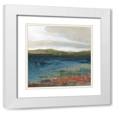 Homestead Harmony White Modern Wood Framed Art Print with Double Matting by Robinson, Carol