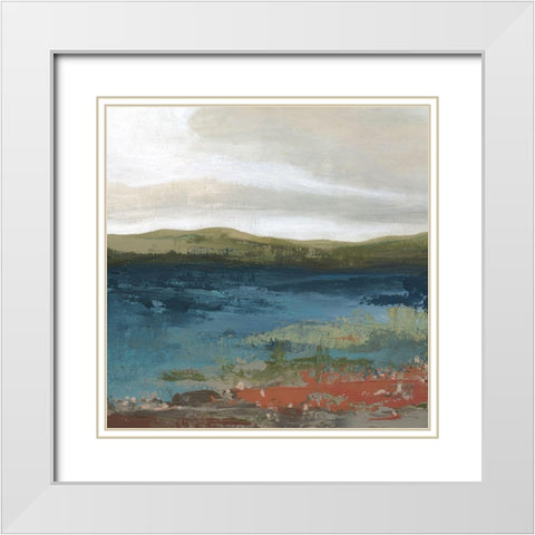 Homestead Harmony White Modern Wood Framed Art Print with Double Matting by Robinson, Carol