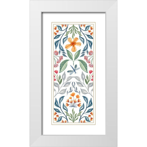 Folk Panel I White Modern Wood Framed Art Print with Double Matting by Brockmon, Kristen