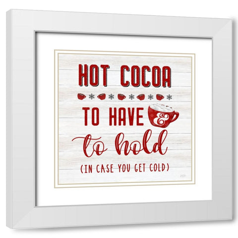 To Have and To Hold White Modern Wood Framed Art Print with Double Matting by Carpentieri, Natalie