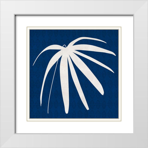 Midnight Palm II White Modern Wood Framed Art Print with Double Matting by Jill, Susan