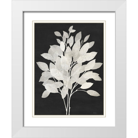 Misty Branches I White Modern Wood Framed Art Print with Double Matting by Robinson, Carol