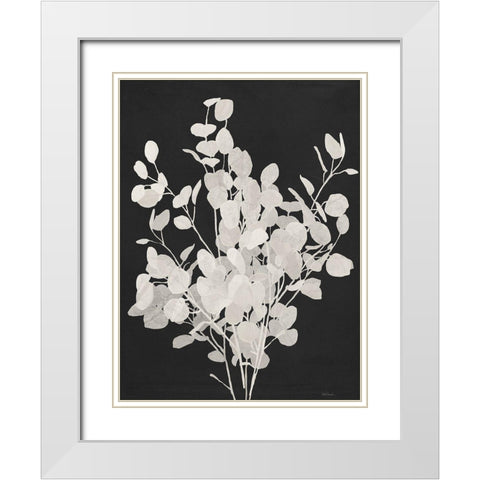 Misty Branches II White Modern Wood Framed Art Print with Double Matting by Robinson, Carol