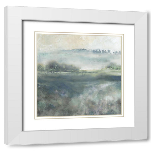 Cool Misty Morning White Modern Wood Framed Art Print with Double Matting by Robinson, Carol