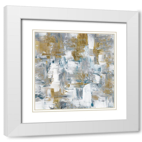 Energy White Modern Wood Framed Art Print with Double Matting by Chang, Stella