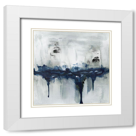 Indyscape I White Modern Wood Framed Art Print with Double Matting by Chang, Stella