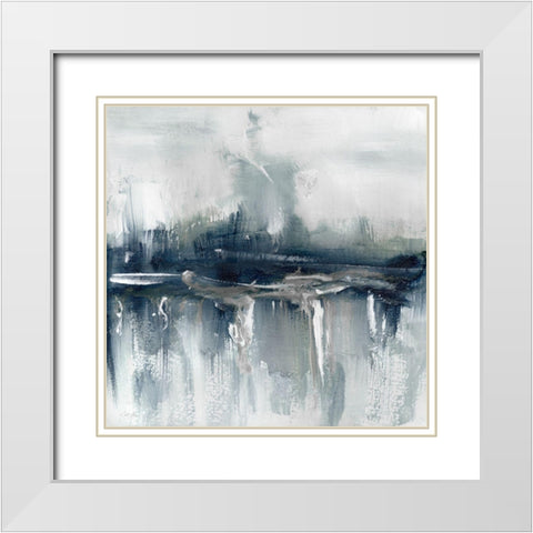 Indyscape II White Modern Wood Framed Art Print with Double Matting by Chang, Stella