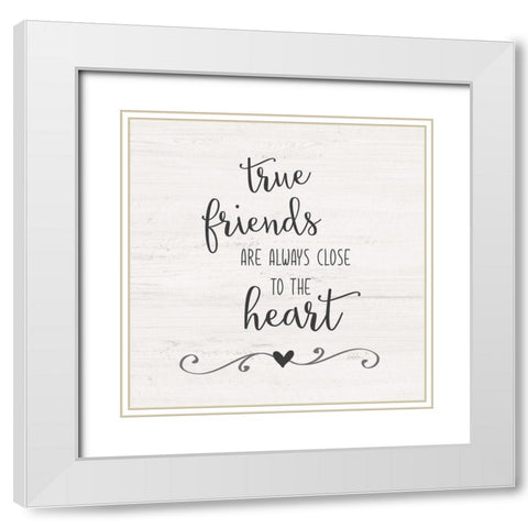 Close to the Heart White Modern Wood Framed Art Print with Double Matting by Carpentieri, Natalie