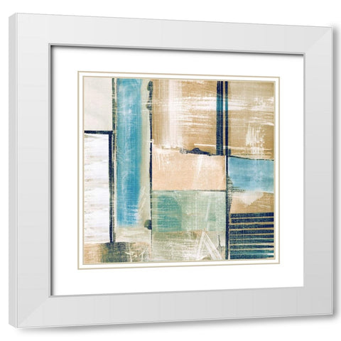 Paths II White Modern Wood Framed Art Print with Double Matting by Jill, Susan