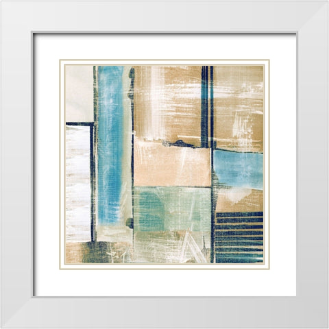 Paths II White Modern Wood Framed Art Print with Double Matting by Jill, Susan