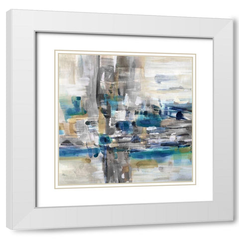 Burnt Pine II White Modern Wood Framed Art Print with Double Matting by Jill, Susan