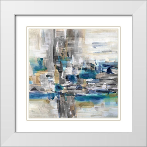 Burnt Pine II White Modern Wood Framed Art Print with Double Matting by Jill, Susan