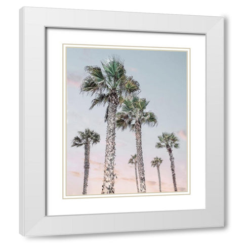 Palm Up II White Modern Wood Framed Art Print with Double Matting by Carpentieri, Natalie
