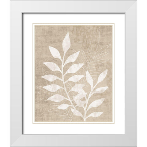 Foliage Retreat I White Modern Wood Framed Art Print with Double Matting by Carpentieri, Natalie