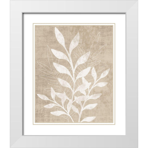 Foliage Retreat II White Modern Wood Framed Art Print with Double Matting by Carpentieri, Natalie
