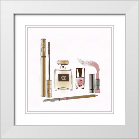 Beauty Is Skin Deep II White Modern Wood Framed Art Print with Double Matting by Jill, Susan