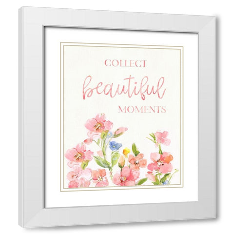 Beautiful Moments White Modern Wood Framed Art Print with Double Matting by Swatland, Sally