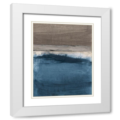 Midnight Sky White Modern Wood Framed Art Print with Double Matting by Jill, Susan