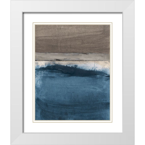 Midnight Sky White Modern Wood Framed Art Print with Double Matting by Jill, Susan
