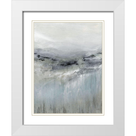 A Cool Wind White Modern Wood Framed Art Print with Double Matting by Robinson, Carol