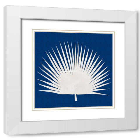Midnight Palm IV White Modern Wood Framed Art Print with Double Matting by Jill, Susan