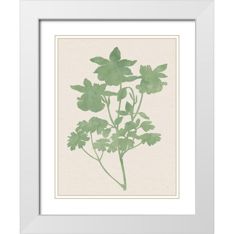 Vintage Garden I White Modern Wood Framed Art Print with Double Matting by Jill, Susan